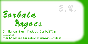 borbala magocs business card